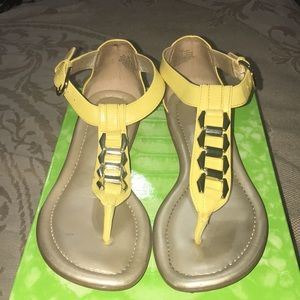 Yellow Bandolino Sandals